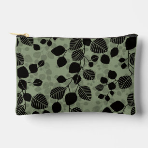 Pochette À Accessoires Canopée de feuillage emmêlé Silhouette botanique n
