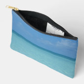 Pochette À Accessoires Caraïbes Horizon Tropical Turquoise Bleu (Ouvrir)