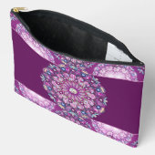 Pochette À Accessoires Cardinal rouge Rosace (Ouvrir)