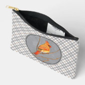 Pochette À Accessoires Cardinal Winter Branche Peinture Oiseau original (Ouvrir)