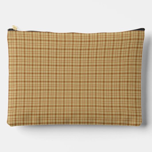 Pochette À Accessoires Carmel Brown Plaid Classic Pattern Retro (Recto)