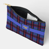 Pochette À Accessoires Carreaux aux Tons de Bijoux (Ouvrir)