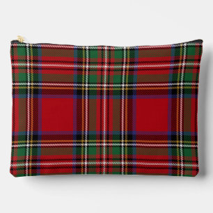 Pochette À Accessoires Carreaux Élégants Rouge Vert Tartan Stewart