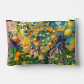 Pochette À Accessoires Carreaux fleuris chic orange sicilien (Verso)