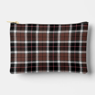 Pochette À Accessoires Carreaux Marron
