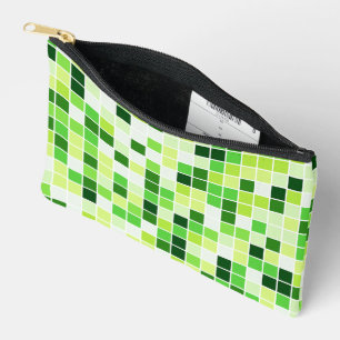 Pochette À Accessoires Carrelage de piscine, Carrelage en mosaïque verte,