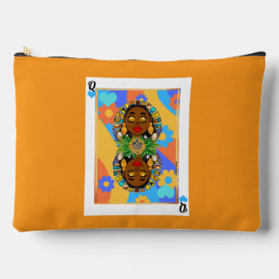 Pochette À Accessoires Carte à jouer florale rétro Oshun Veve
