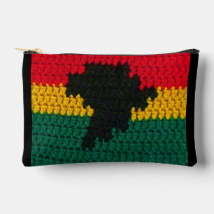 Pochette À Accessoires Carte de l'Afrique Ghana Drapeau couleurs Artiste 