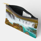 Pochette À Accessoires Cascade de Godafoss, Islande (Ouvrir)