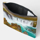 Pochette À Accessoires Cascade de Godafoss, Islande (Ouvrir)