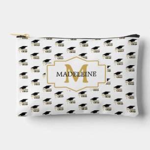 Pochette À Accessoires Casquette de remise des diplômes noire dorée moder