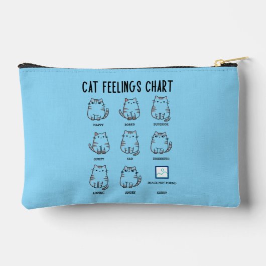 Pochette À Accessoires Cat Feelings Chart (Verso)
