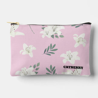 Pochette À Accessoires Catberry | Minimalist Floral Pattern Pouch