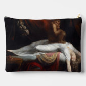 Pochette À Accessoires Cauchemar par Henry Fuseli Gothic Macabre Dark Art (Verso)