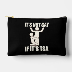Pochette À Accessoires Ce n'est pas gay si c'est la sécurité TSA Funny LG