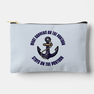 Pochette À Accessoires Ce qui se passe sur le ponton personnalisé est drô