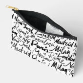Pochette À Accessoires Célèbres villes du monde (Ouvrir)