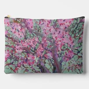 Pochette À Accessoires Cercis sur un ciel vert mat / Artiste Larry Lerew