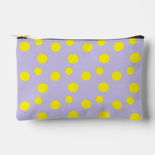Pochette À Accessoires Cercles jaunes sur violet
