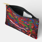 Pochette À Accessoires Cercles rouges (Ouvrir)