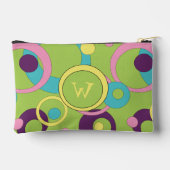 Pochette À Accessoires Cercles Verts Funky (Verso)
