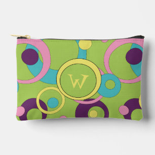 Pochette À Accessoires Cercles Verts Funky