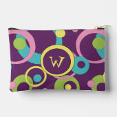 Pochette À Accessoires Cercles violets funky (Verso)