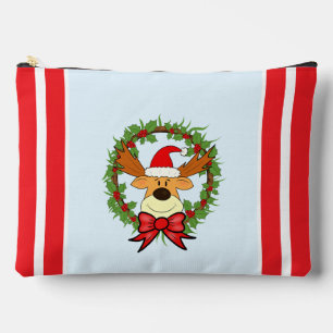 Pochette À Accessoires Cerf de Noël