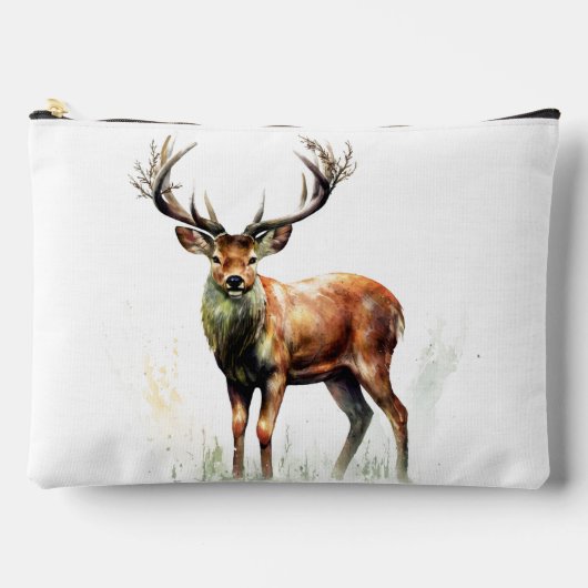 Pochette À Accessoires Cerf énorme à la ramure imposante (Recto)