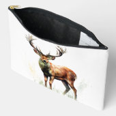 Pochette À Accessoires Cerf énorme à la ramure imposante (Ouvrir)