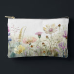Pochette À Accessoires Champ d'aquarelle des fleurs sauvages<br><div class="desc">Champ d'aquarelle des fleurs sauvages</div>