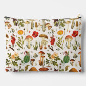 Pochette À Accessoires Champignon vintage et Fleur sauvage (Verso)
