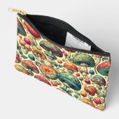 Pochette À Accessoires Champignons Fantaisie (Ouvrir)