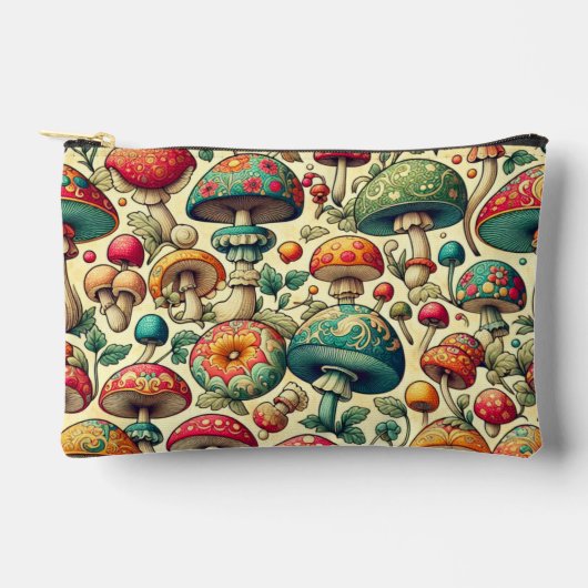Pochette À Accessoires Champignons Fantaisie (Recto)