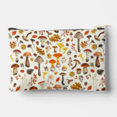 Pochette À Accessoires Champignons sauvages sur blanc (Verso)