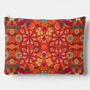 Pochette À Accessoires Champs de fraises Retro Paisley