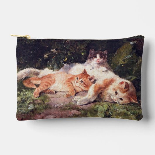Pochette À Accessoires Chat avec Kittens Art (Recto)