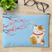 Pochette À Accessoires Chat chanceux japonais, Calico Maneki Neko