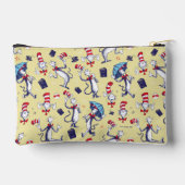 Pochette À Accessoires Chat Dans Le Casquette | Motif jaune (Verso)