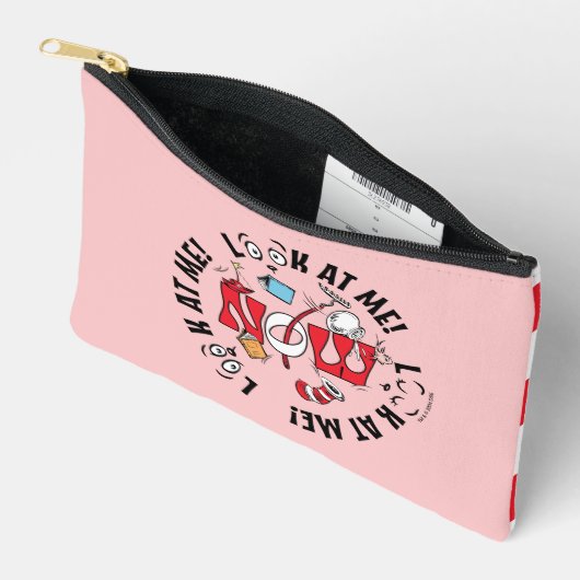 Pochette À Accessoires Chat dans le Casquette | Regarde-Moi ! Regarde-Moi (Ouvrir)