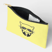 Pochette À Accessoires Chat de musique (Ouvrir)