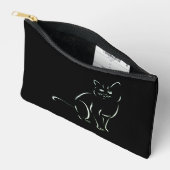 Pochette À Accessoires Chat Kitty Blanc (Ouvrir)