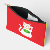 Pochette À Accessoires Chat Oriental Lucky (Ouvrir)