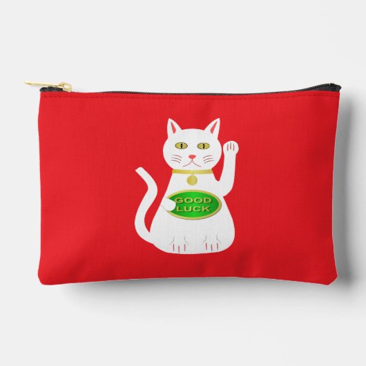 Pochette À Accessoires Chat Oriental Lucky (Recto)