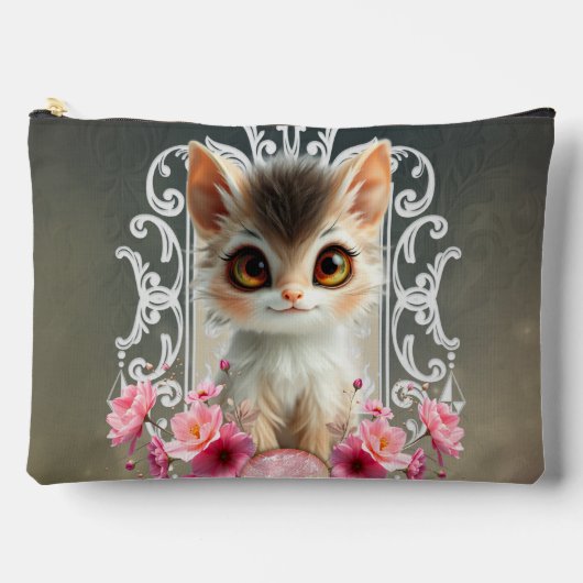 Pochette À Accessoires Chaton envoûtant, moelleux (Recto)