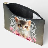 Pochette À Accessoires Chaton envoûtant, moelleux (Ouvrir)