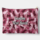 Pochette À Accessoires Chats Camouflage rose (Verso)
