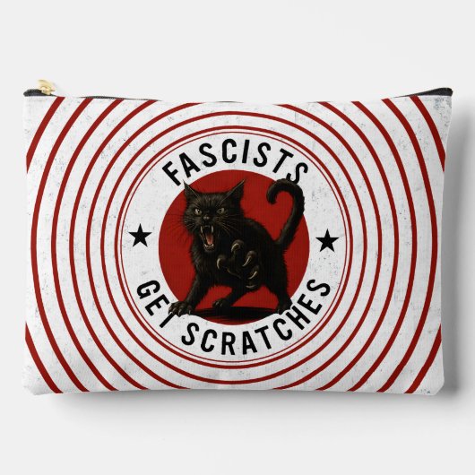 Pochette À Accessoires Chats contre les fascistes (Recto)