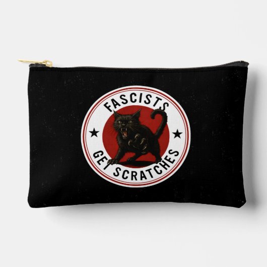 Pochette À Accessoires Chats contre les fascistes (Recto)