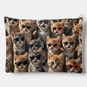 Pochette À Accessoires Chats cool portant des lunettes de soleil (Verso)